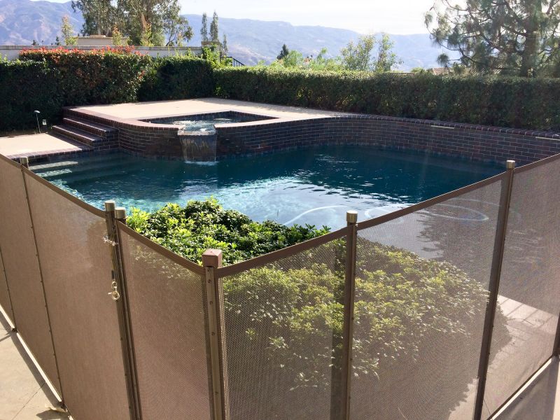 Secure Mesh Pool Fence